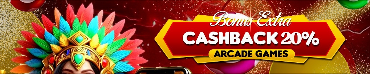 BONUS CASHBACK KHUSUS ARCADE GAMES 20%